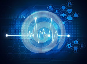 Futuristic medical and healthcare background