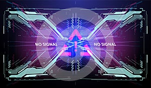 Futuristic modern HUD interface screen design. Abstract futuristic UI background. Abstract vector background. Abstract technology