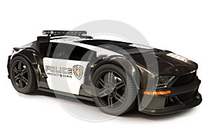 Futuristic Modern Police car cruiser