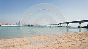 Futuristic monorail in Dubai