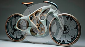 Futuristic Motorcycle with Advanced Technology Design