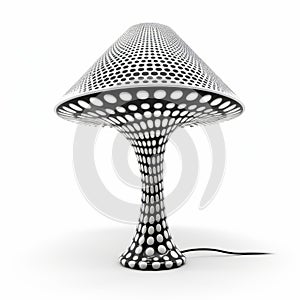 Futuristic Mushroomcore Lamp With Abstract Shape And High Detail