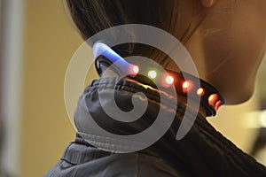 Futuristic Neckband with LED Lights