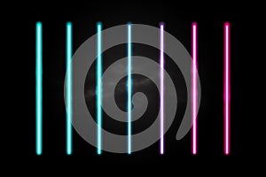 FUTURISTIC NEON BACKGROUND. MODERN LIGHT ILLUSTRATION.