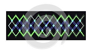 Futuristic Neon Light Grid Pattern Vector, vector design Generative AI