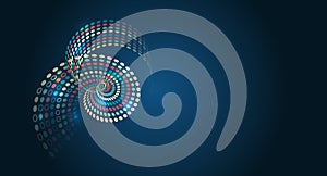 Futuristic network or business analytics. Structuring the flow of information. Data analytics concept. Sorting a large amount of