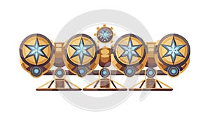 Futuristic Observation Towers, Advanced Surveillance Technology, vector design Generative AI