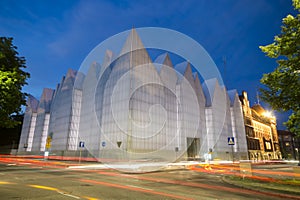 Futuristic office building in Szczecin Philharmonic