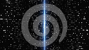 Futuristic particle dotted lines. Technology background. Abstract digital particle wave. Network connection structure