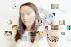 Futuristic photo selection