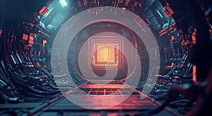 A Futuristic Processor with Intricate Details: Quantum Core