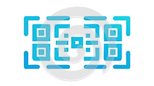 Futuristic QR Code with Circuit Pattern, Digital Connectivity, vector design Generative AI
