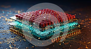 Futuristic quantum chip core architecture