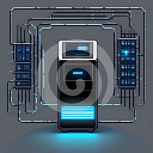 Futuristic quantum computer in 2D