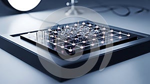 Futuristic Quantum Computing Circuit Board