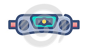 Futuristic Rectangular Display Device, Advanced Interface, vector design Generative AI