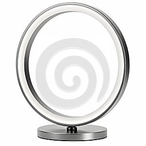 A futuristic ring lamp with adjustable light intensity