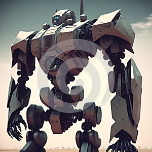 Futuristic Robot, Generative AI Illustration