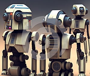 Futuristic Robot, Generative AI Illustration