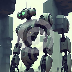 Futuristic Robot, Generative AI Illustration