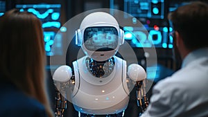 Futuristic Robot Interaction with Humans in Technology Environment