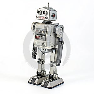 Robot isolated on white background photo