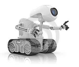 Futuristic robot talk 3. Artificial intelligence