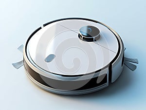 Cutting-edge robot vacuum cleaner with advanced AI navigation Generative AI Illustration photo