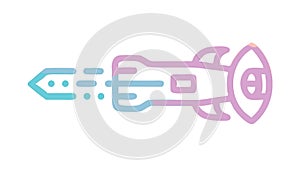 Futuristic Rocket Spaceship Space Exploration Technology Vector, vector design Generative AI