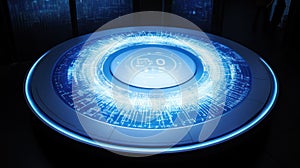 Futuristic Technology Interface - Digital Data Display