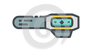 Futuristic Scanner Device Technology Innovation Detection Vector, vector design Generative AI