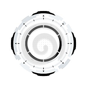 Futuristic Sci-Fi Circular HUD Element