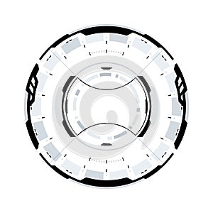 Futuristic Sci-Fi Circular HUD Element