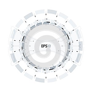 Futuristic Sci-Fi Circular HUD Element