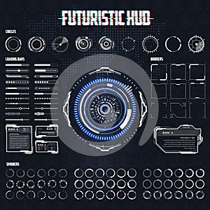 Futuristic Sci-Fi HUD Elements Set