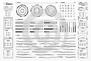 Futuristic Sci-Fi HUD Elements Set