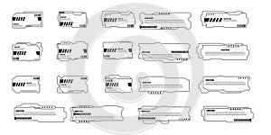 Futuristic Sci-Fi HUD UI Elements Set