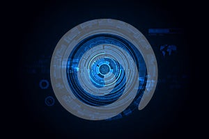 Futuristic sci fi technology pattern concept background