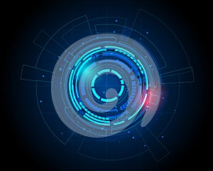 Futuristic sci fi technology pattern concept background