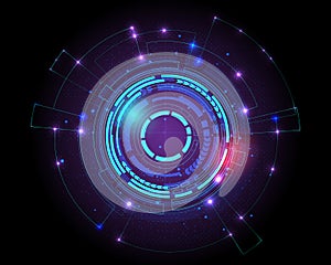 Futuristic sci fi technology pattern concept background,