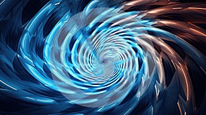Futuristic Sci-Fi Tunnel with Dynamic Spinning Background - Abstract Design