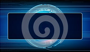 Futuristic screen of a modern device. Control panel