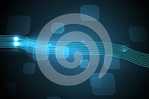 Futuristic screen with quaders