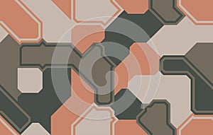 Futuristic seamless texture. Geometric hi-tech pattern. Vector  background