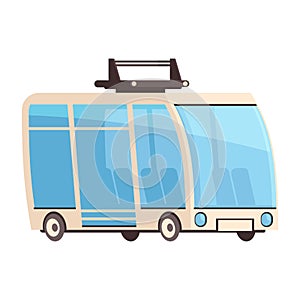 Futuristic Shuttle Bus Composition