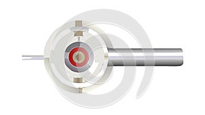 Futuristic Sight Device Optical Vector, vector design Generative AI