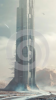 futuristic skyscraper