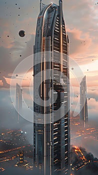 futuristic skyscraper