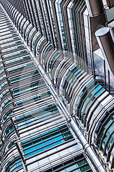Futuristic skyscraper in Kuala Lumpur