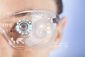 Futuristic smart glasses